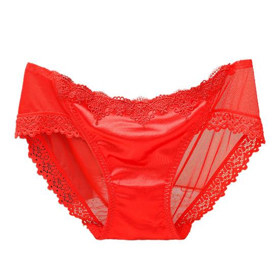 Dámské kalhotky Trendy Sexy Perspektiva Tenké Pohodlné Uvnitř Nošení Nylonová Krajka Šití Dámské Kalhotky Doplňky na spaní