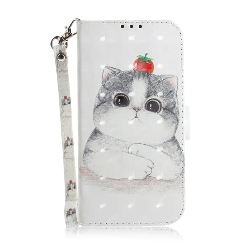 New Painted Case for Xiaomi Poco M6 X6 C65 Pro Wallet Case Xiomi Mi PocoM6 PocoX6 Pro PocoC65 Cartoon Flower Leather Book Cover