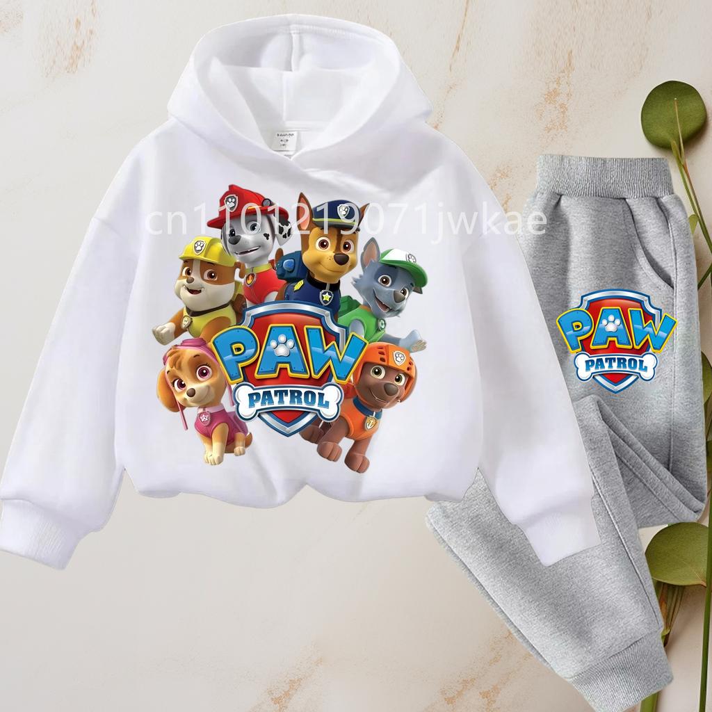 TZWY2026 Spring Autumn Children's Clothing Set Boys Thin Sweatshirt and Sweatpant Two Piece Suit PAW Patrol Kids Tracksuit Sweatsuit