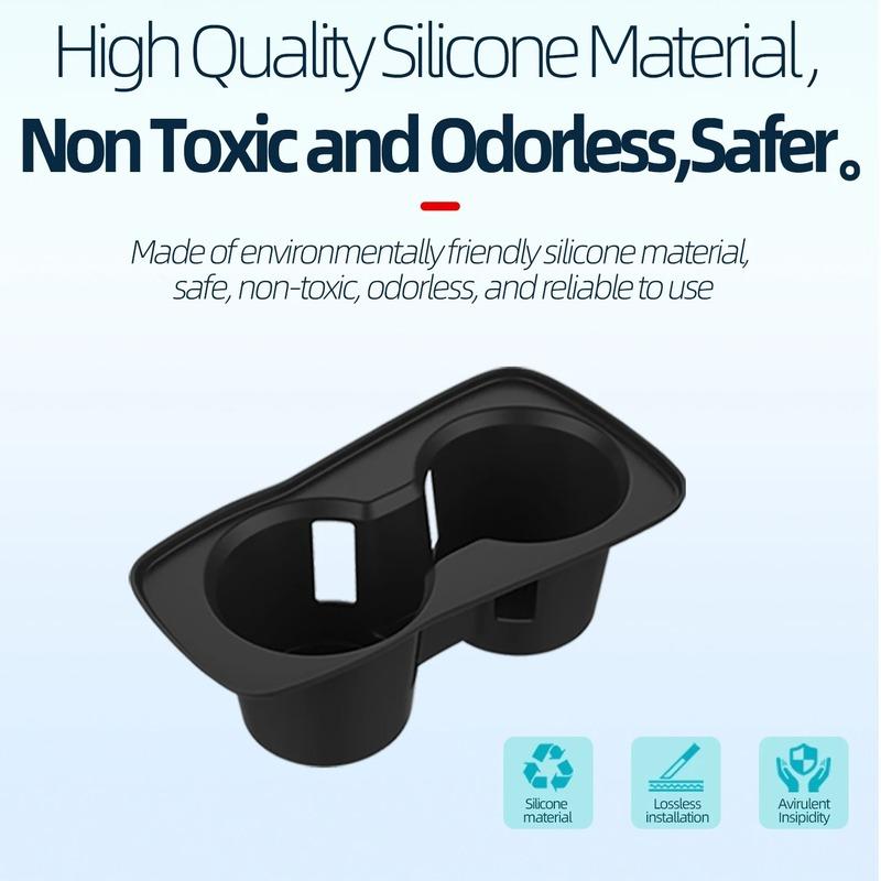 Silicone Adhesive Cup Cover Center Control Anti slip and Leak proof Cup Mat For Honda Civic FL5 TYPE-R -2025