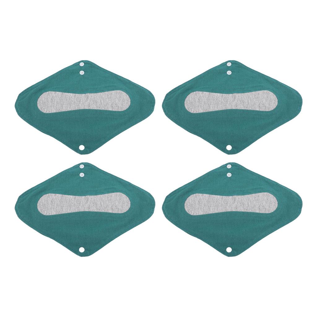 4pcs Reusable Panty Liners Highly Absorbent Cotton Washable Sanitary Napkins for Overnight