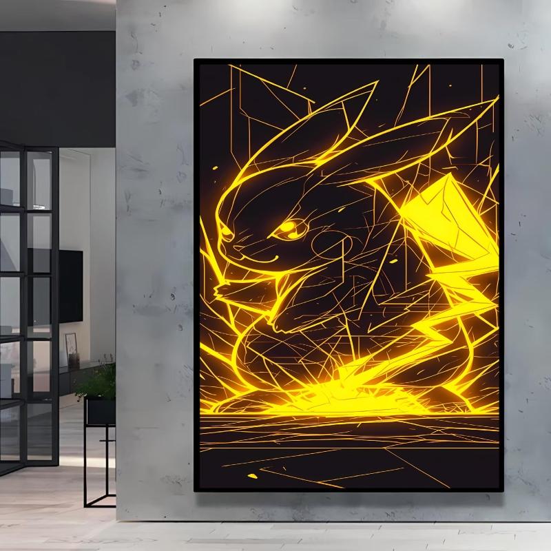 Cool Pokemon Lucario Wall Decoration High Quality Canvas Bright and Clear Colors Add A Mysterious Atmosphere To Your Home
