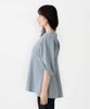 Afternoon Tea Living and Sew JL62 Georgette Peplum Light Blue T-Shirt/Cut Pullover, Medium,