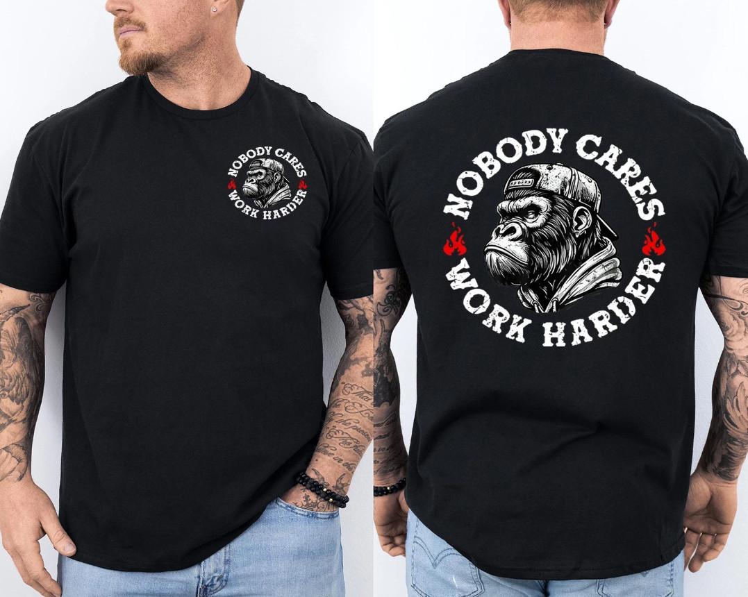 Funny No One Owes You Sht Work Harder Men Jokes Front & Back T-Shirt S разноцветный