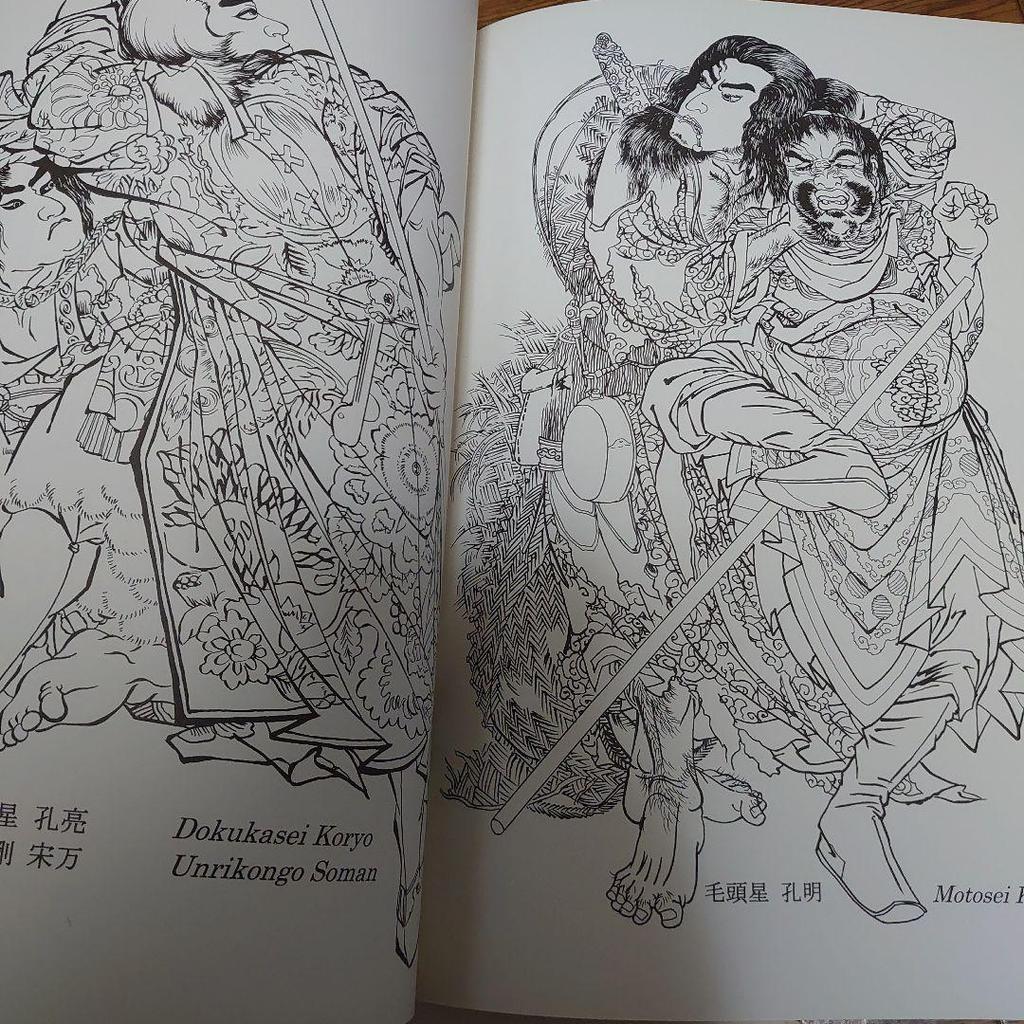 [USED] Tattoo Book: Kuniyoshi Suikoden Sketches, Original Tattoo Drawings, Tattoobooks