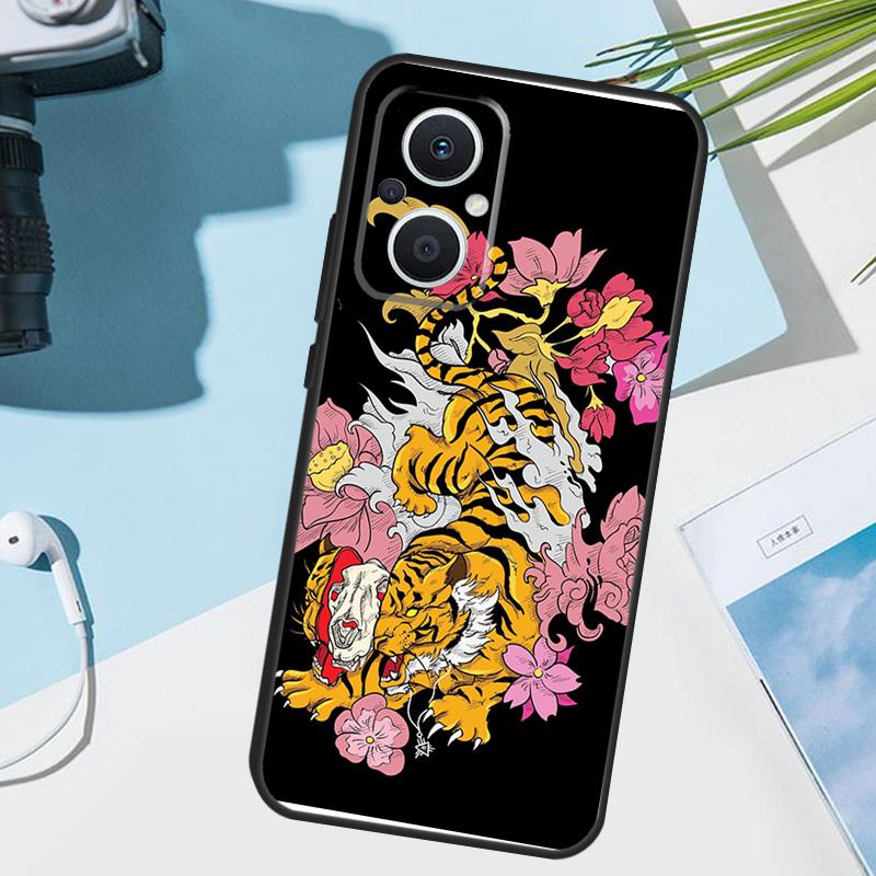 Fashion Animal Tiger Art Cover For OPPO Reno 14 Pro 10 11 12 13 14F 13F 12F 11F 7 8 Lite OPPO Find X9 X6 X5 X8 Pro Case