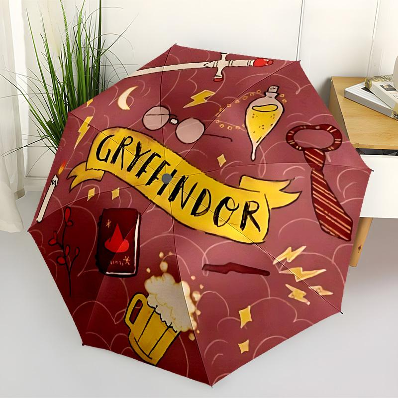 1pc Gryffindor, Hogwarts Automatic Open/Close Umbrella, Lightweight Design for Everyone, Halloween & Christmas Gifts - Ideal for Daily, Formal, Party