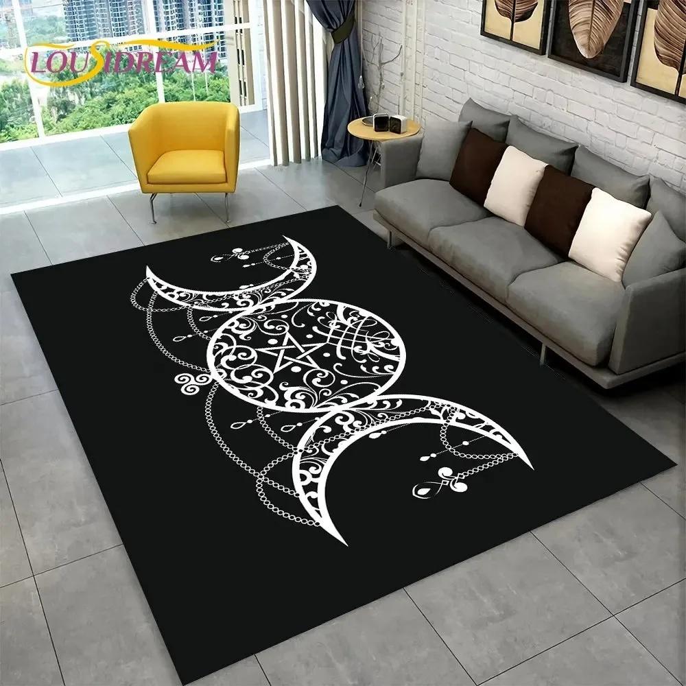 Ouija Tarot Witchcraft Gothic Mystical Carpet Living Room Bedroom Sofa Doormat Rug Non-slip Large Area Floor Mat Home Decoration