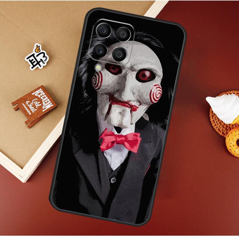 Saw Jigsaw Puppet For Samsung Galaxy M12 M32 M52 M13 M33 M53 M11 M31 M51 M15 M55 M14 M34 M54 M30s M20 Case