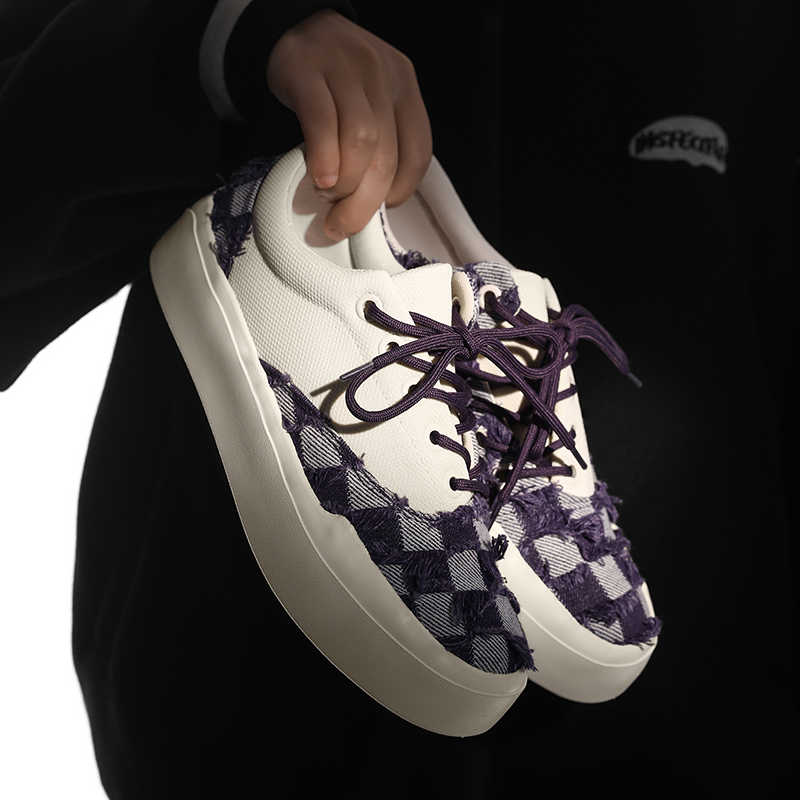 Fashion Thick Sole Ete Teens Male Loafers Genuine Men Shoes Black And White Sneakers Sports Deadlift Shows Sporty Pie Snearkers