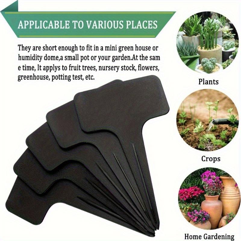 T-shaped Plastic 10x6cm Plant Tag Suitable for Garden, Flower, Plant Accessories, and Grounding Tags Plant Markers