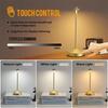 Cordless Table Lamp 5000mAh Rechargeable Battery LED Desk Light PortableTouch Control 3 Color Dimmable For Bedroom Patio Outdoor