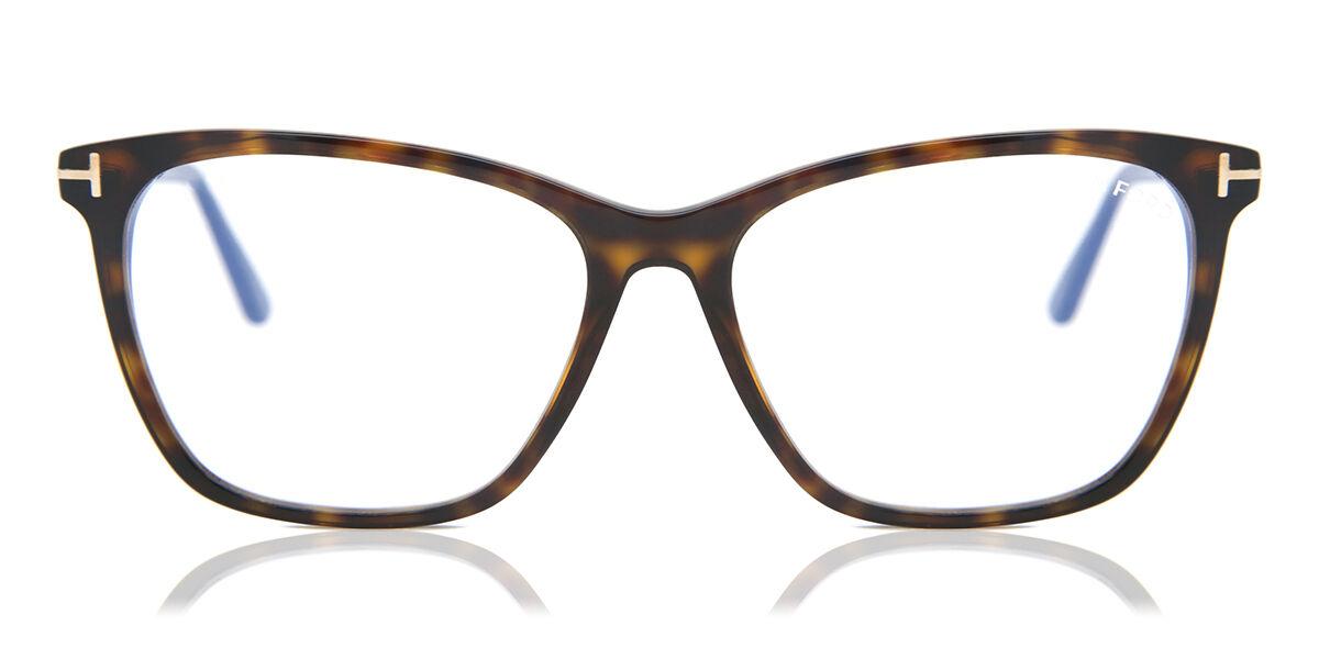 

Tom Ford Ft5762 B Blue Light Block 052 Women Eyeglasses Dark Tortoise/55
