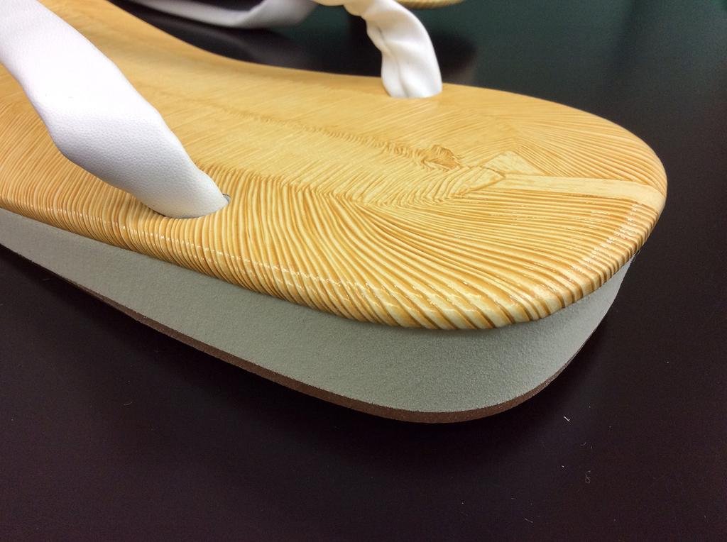 [Setta (Japanese sandals)] [Amber sole, sponge, tatami-style base, white thong, made in Japan (L)]