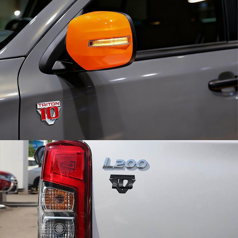 1X 3D Metal Car Styling V10 Triton Displacement Logo Fender Trunk Rear Decal Emblem Badge Sticker