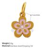 European & American Creative Floral Series Titanium Steel Pendant: Luxurious DIY Necklace & Bracelet Accessory.