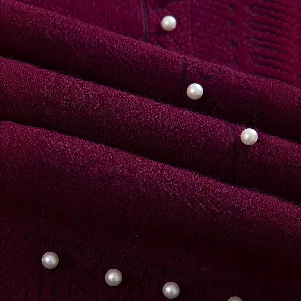 Toamnă și Iarnă Plus Size Jacquard Pearl Tassel Pelerina șal exterioară pentru păr cald guler