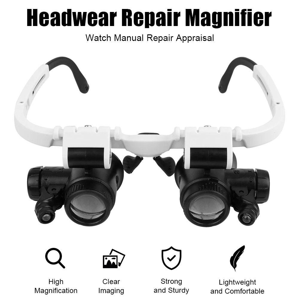 Goggles- Binocular  Glasses Headband Magnifier Lens Magnifying Glass  Reading  Newspaper