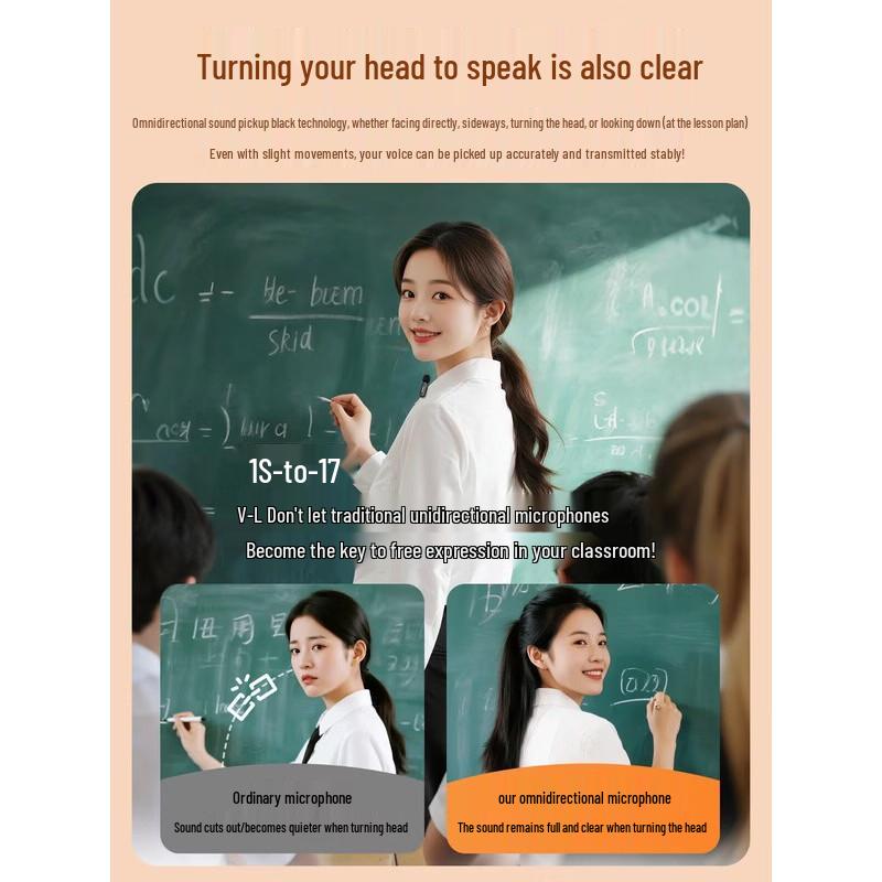 Newmine U-238 Wireless Clip-on Amplifier Microphone for Teachers CN Plug (adapter Included) (CN Version)