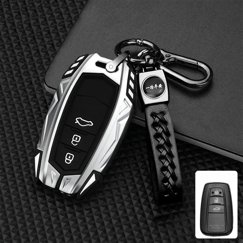 

Zinc Alloy Car Remote Key Case Cover For Toyota CHR Camry Prius Land Cruiser Prado Furniture Corolla Yaris RAV4 Highlander