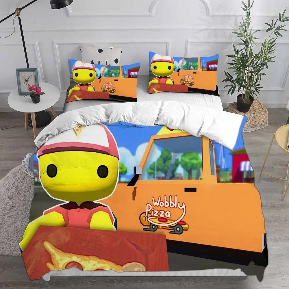 Collezione Biancheria da Letto Singola Wobbly Life Copripiumone Piumone Collezione Letto Coperta Trapunta Federa King Queen Twin Size Ragazzi Ragazze Adulti