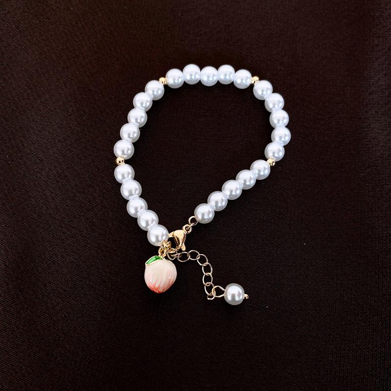 Retro Geometrický Náramek ze Sladkovodních Perel - Módní Pokročilý Design Šperků pro Ženy