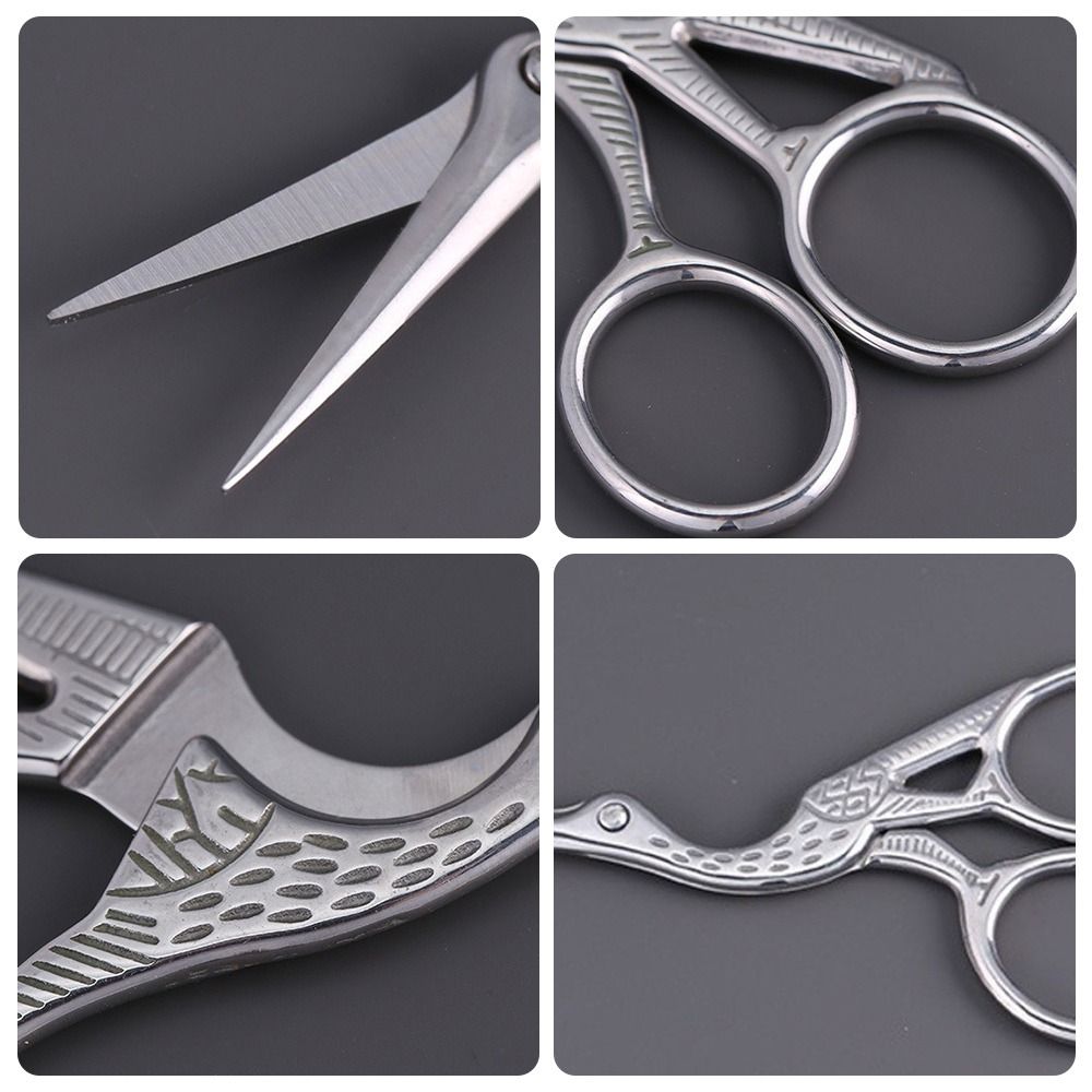 Bird Shape Crane Embroidery Shears Precision Tailor Shears Durable Vintage Cutters Handmade Crafts