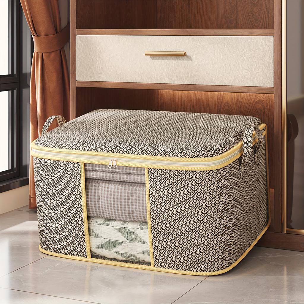 Borsa Portaoggetti in Tessuto Non Tessuto Antipolvere Organizzatore per Vestiti per Trasloco Casa Dormitorio Riutilizzabile Multifunzionale Borsa Portaoggetti con Design a Finestra