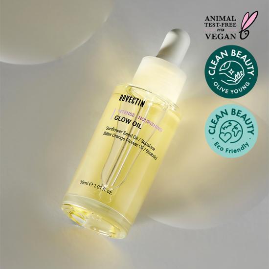 [Fresh Glow/moisture lock]Rovectin Intense Glow Oil 30ml, Korea Cosmetics