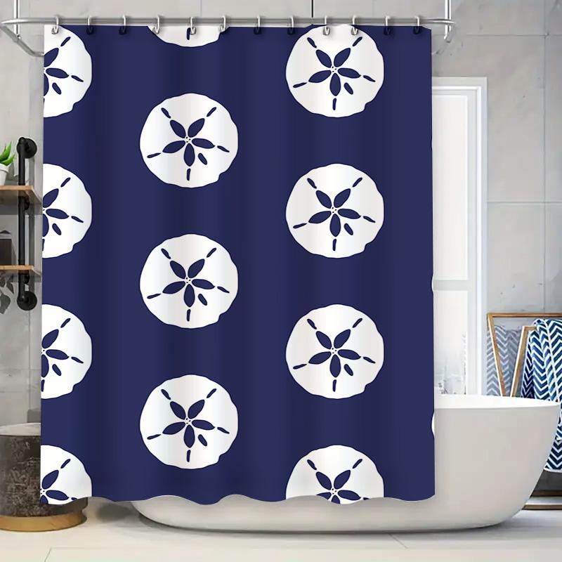 

Vintage-Inspired Shower Curtain Featuring An Art Deco Design With Heart-Shaped Motifs In Shades Of Taupe, Beige, And Cream Perfe W60H190(CM)-1 Pcs