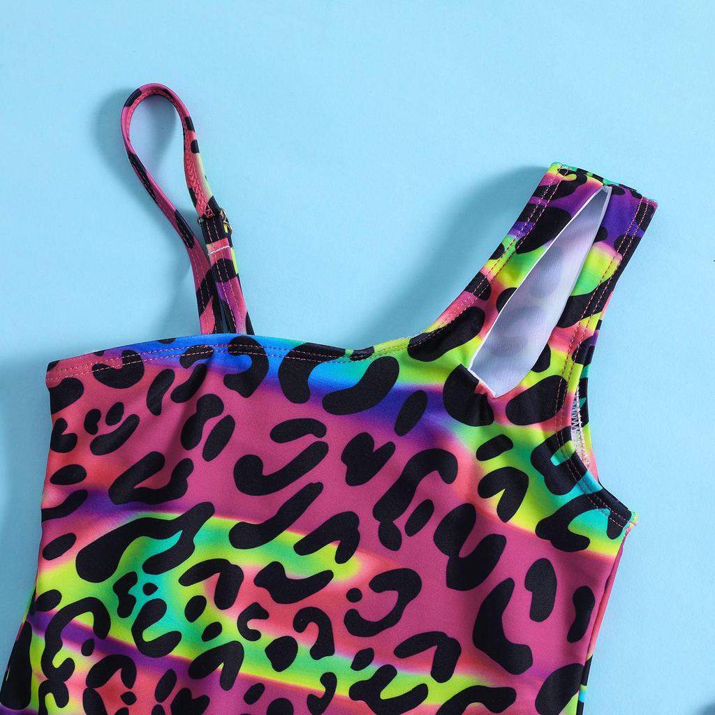 One-Shoulder Floral Strappy Swimsuit