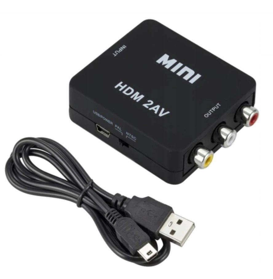 HDMI TO AV RCA Converter Adapter cinch 1080P Cable