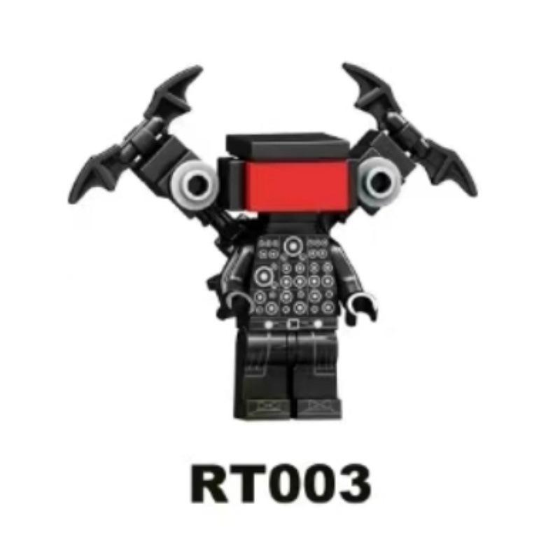 Super Titan ST8A Minifigure Set: Toilet Man vs. Monitor Man, Speaker Man, and TV Man - Building Blocks Toy
