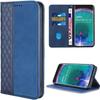 Case for OPPO Find X5 Pro, Scratch-Resistant Luxury Leather Effect Navy Blue