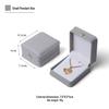 Elegant Crown Waist-Cinching Silver Pendant Box with Diamond Accents - Luxury Necklace Jewelry Packaging Box