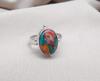 925 Sterling Silver Spiny Oyster Turquoise Ring: Handmade Boho Jewelry