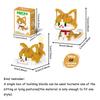 Micro Mini Super Niedlich Micro Katze Baustein Tiny Pet Serie Puppenfigur Das Perfekte Miniaturgeschenk für Katzenliebhaber und Mädchen