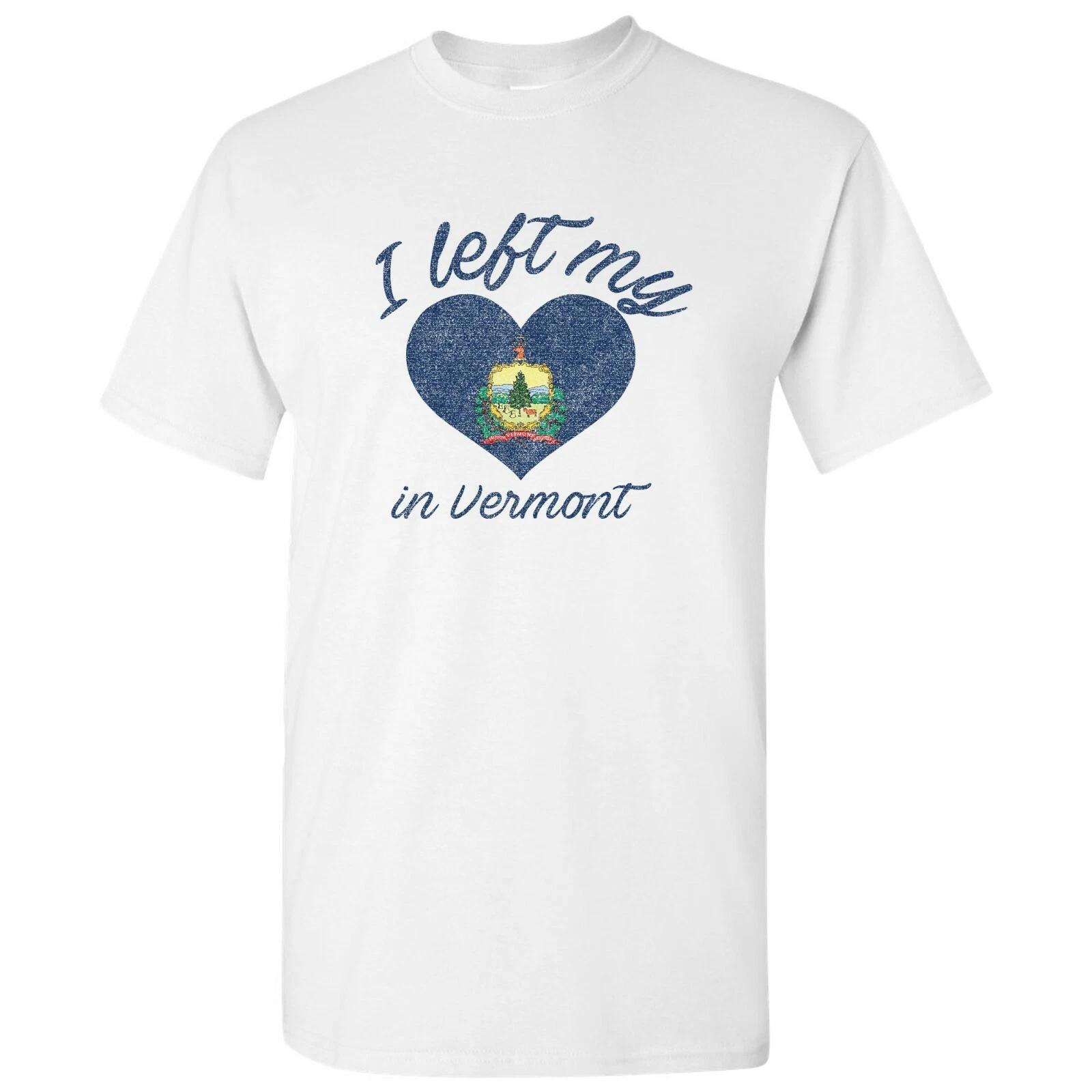 I Left My Heart In Vermont - Hometown Pride T-Shirt - White M