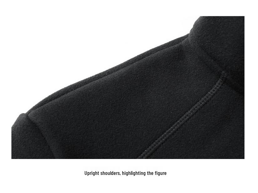 Pánská trendy fleecová mikina se stojáčkem, L-9XL, na podzim/zimu