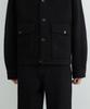 Musinsa Standard Wool Blend Jersey Oversized Out-Pocket Jacket [Black]