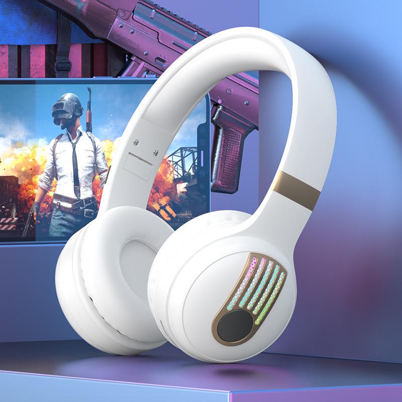 KE-12 Bluetooth Headband Headphones with LED Lighting, HIFI Super Bass, and Long Battery Life