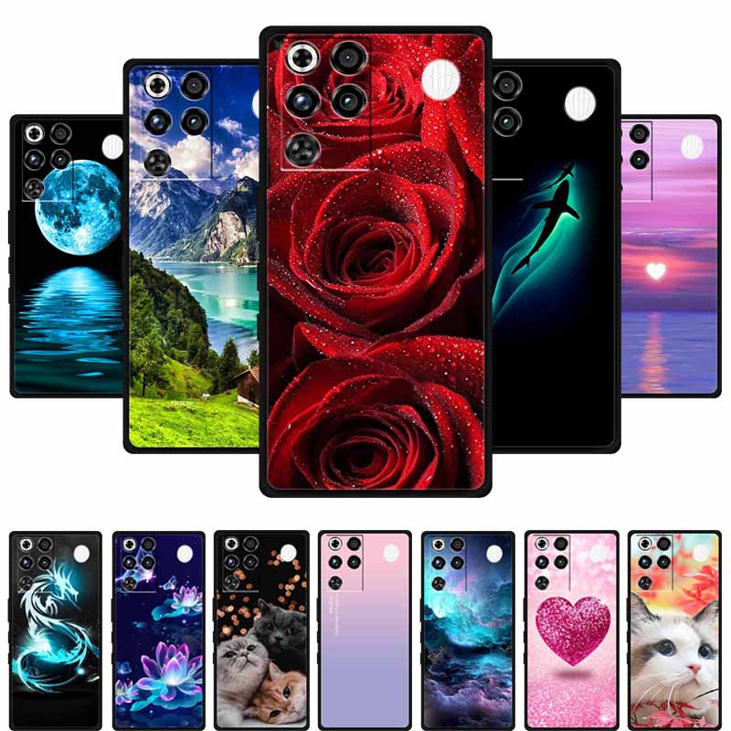 Phone Case For ZTE Nubia RedMagic 11 Pro 5G Back Cover Case Black Silicone TPU Soft Coque For Nubia RedMagic 11Pro Funda Capas
