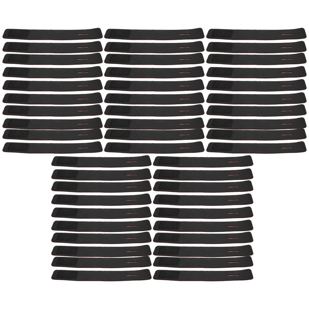 50pcs Fishing Rods Belt Stretchy Straps Fishing Tackle Ties Cable Bait Casting Spinning Rod HoldersRed