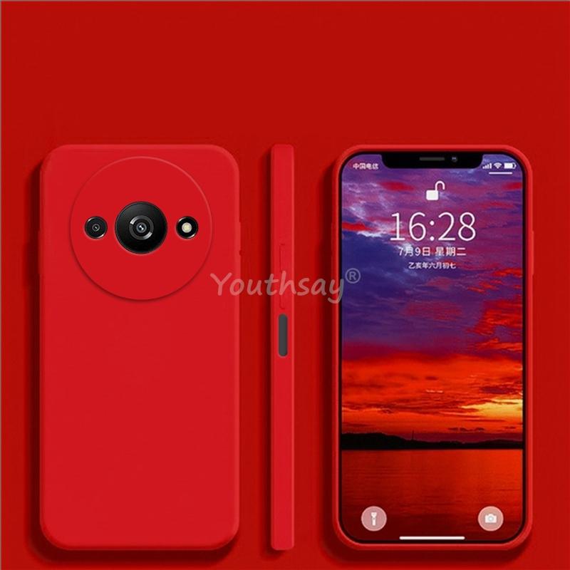 

Для Xiaomi Redmi A3 Чехол Xiaomi Redmi A3 Чехол Силиконовый Простой ТПУ Противоударный Защитный Чехол для Телефона Чехол Xiaomi Redmi A3 Redmi A3 красный