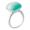 Bague en argent avec un œil de chat (2015635) 6,37 gr. 925 échantillons