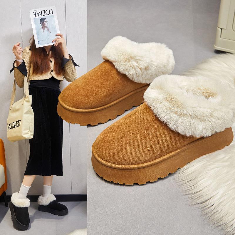 Women's Snow Boots Warm Women's Non Slip Soft Shoes Non Slip Comfortable Warm Ankle Boots