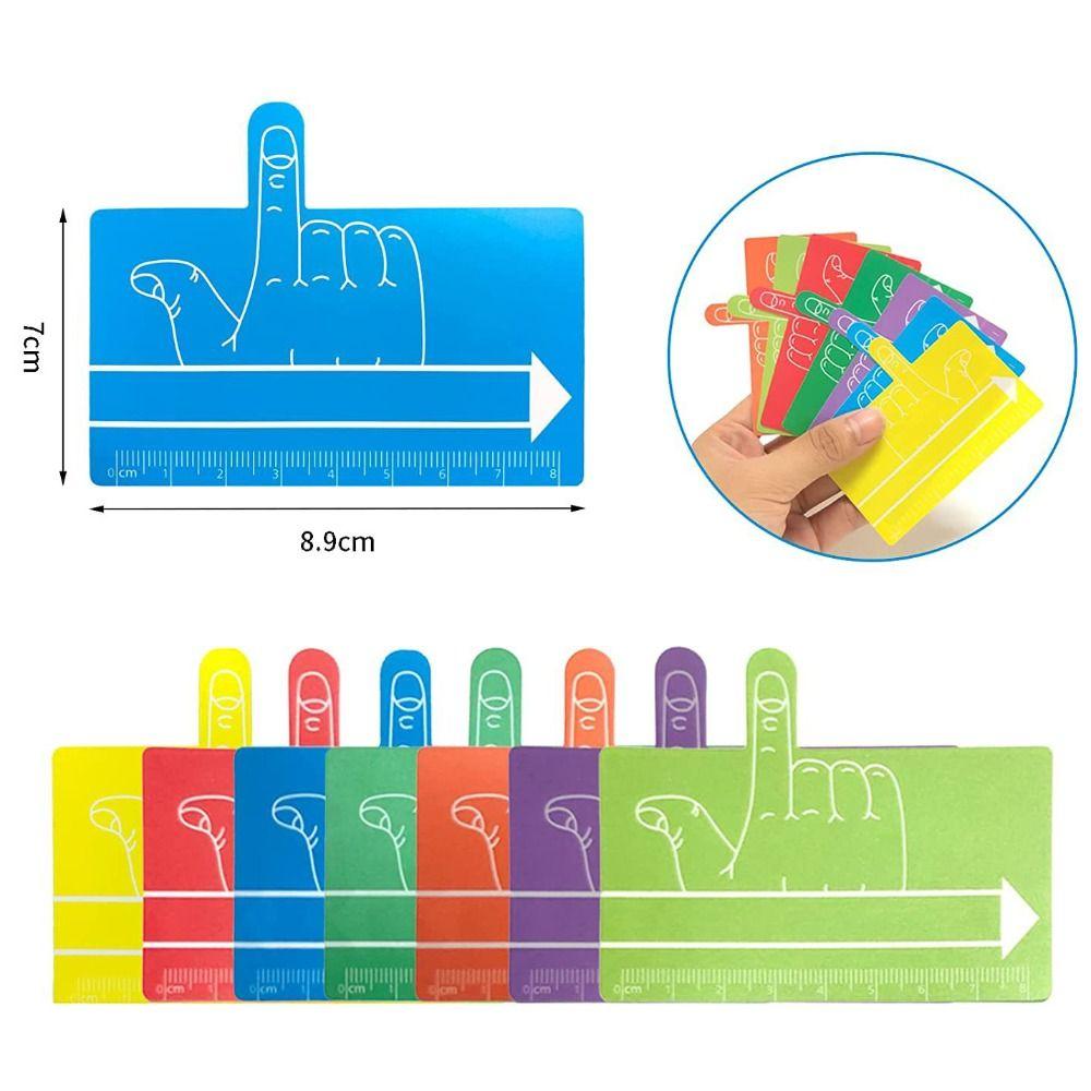 2pcs Lovely Student Writing Aid Ruler Colorful Writing Aid Ruler Colorful Finger Spacer  Student