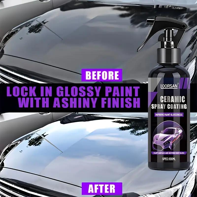 Automobile Nano Coating Spray and Sponge, the Ultimate Paint Protection and Scratch Repair, Easy To Use, Durable, Weather Resist