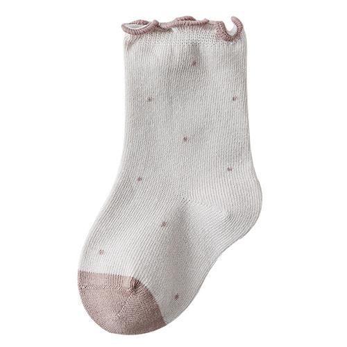 Lawadka Children's Girls Socks Cotton Dot Solid Kids Girl Sock Fashion Princess Baby Socks For Girls Autumn Winter 0-12Years
