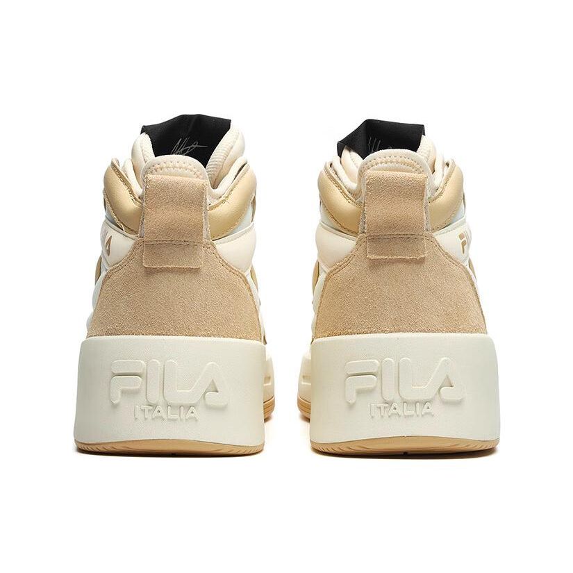 FILA Salto FX Non-Slip Shock Absorbing Durable Mid-Top Sneakers Women Sneakers Beige F12W243601FCB